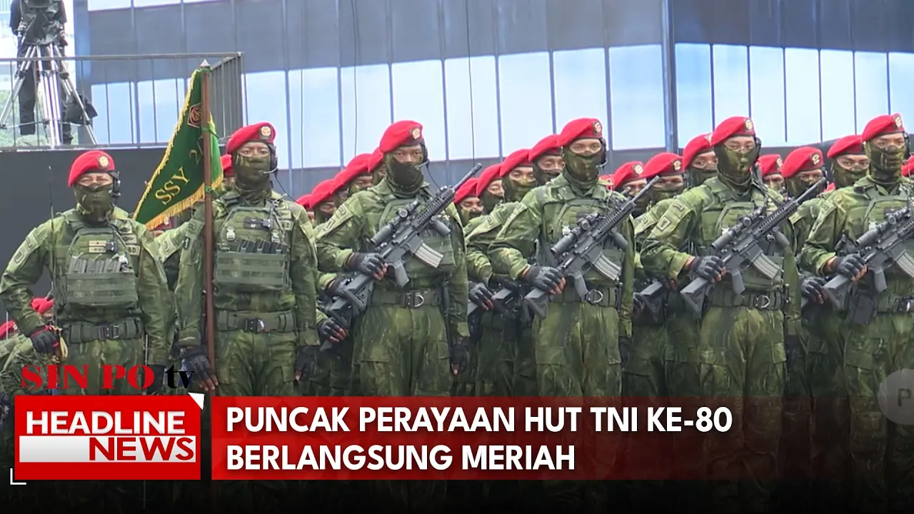 Puncak Perayaan HUT TNI Ke-80 Berlangsung Meriah
