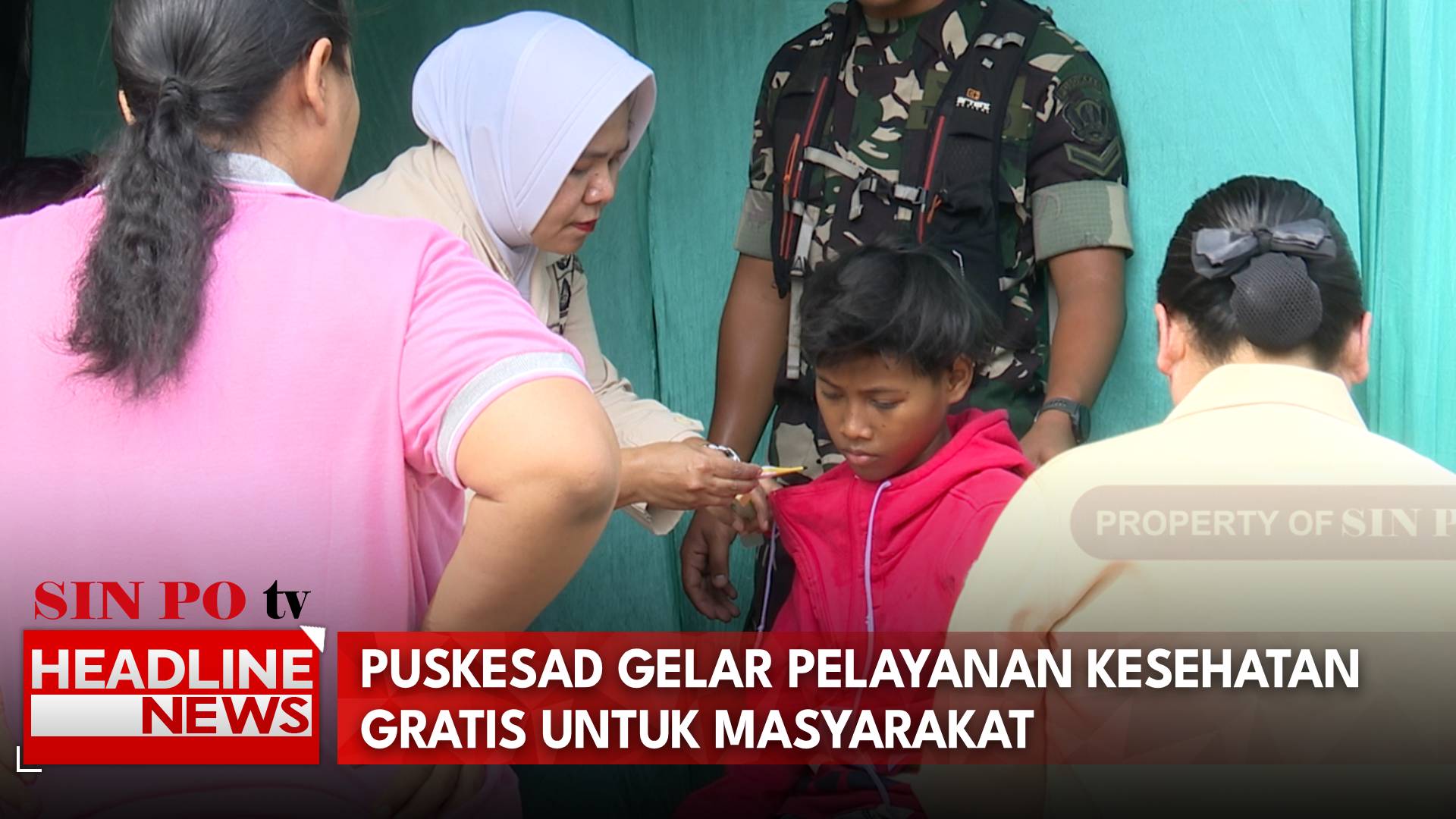 Puskesad Gelar Pelayanan Kesehatan Gratis Untuk Masyarakat
