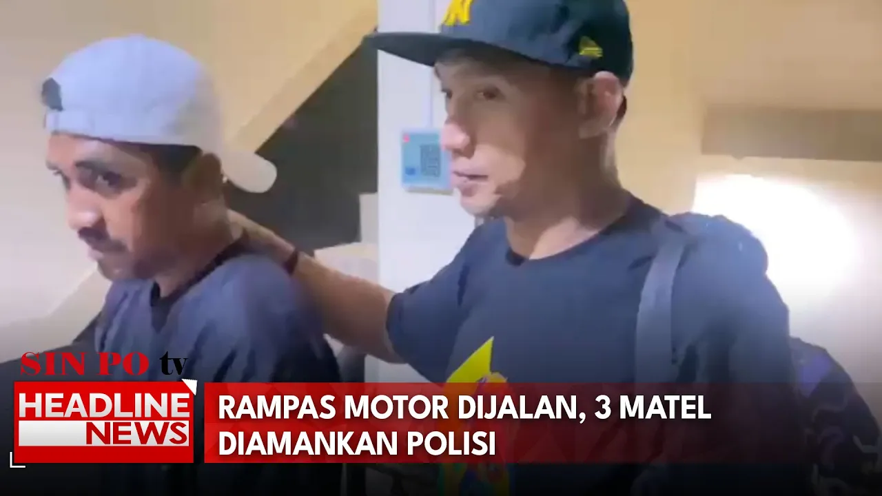 Rampas Motor Dijalan, 3 Matel Diamankan Polisi