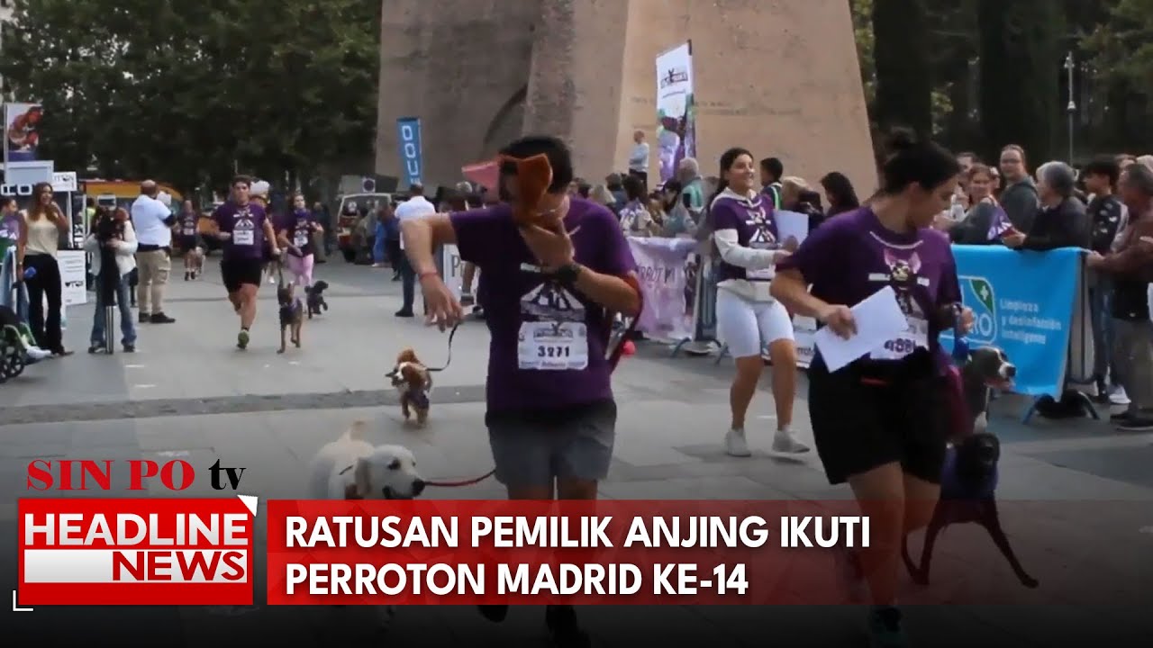 Ratusan Pemilik Anjing Ikuti Perroton Madrid Ke-14
