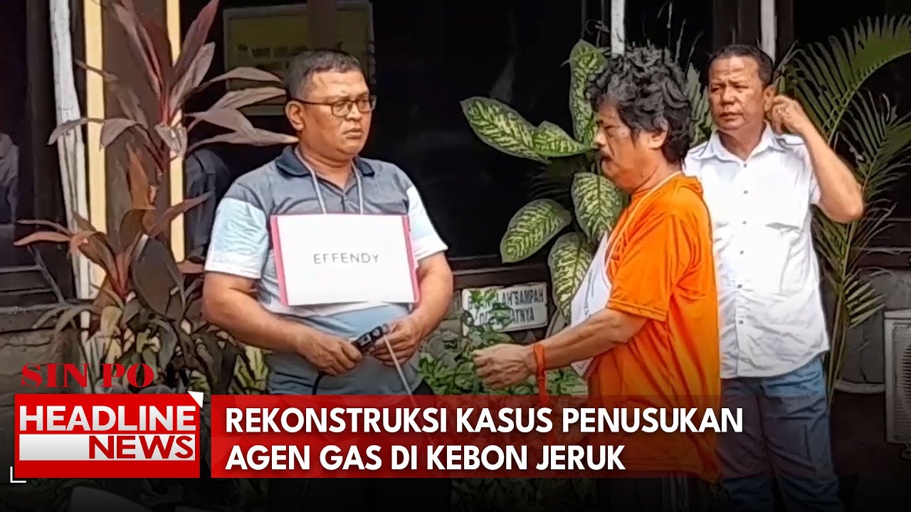 Rekonstruksi Kasus Penusukan Agen Gas Di Kebon Jeruk
