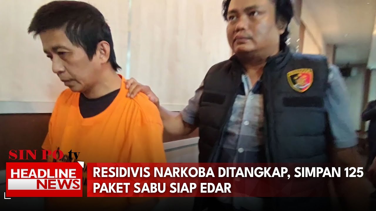 Residivis Narkoba Ditangkap, Simpan 125 Paket Sabu Siap Edar