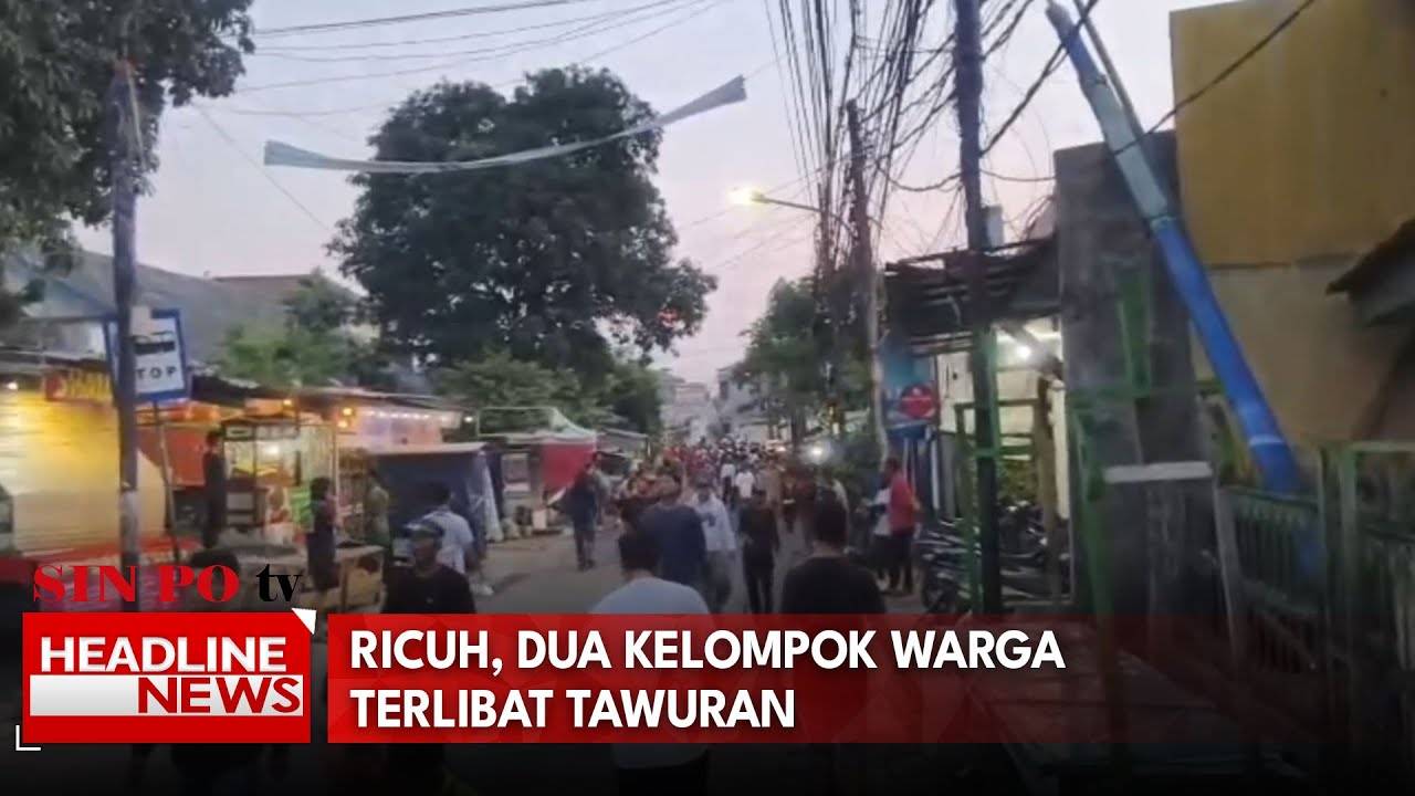 Ricuh, 2 Kelompok Warga Terlibat Tawuran