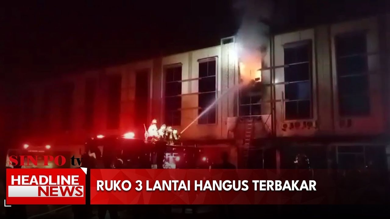 Ruko 3 Lantai Hangus Terbakar