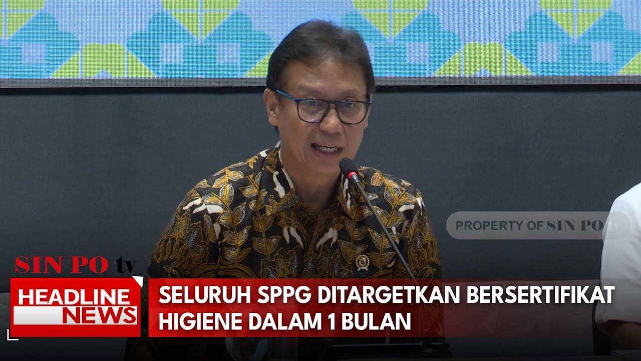 Seluruh SPPG Ditargetkan Bersertifikat Higiene Dalam 1 Bulan