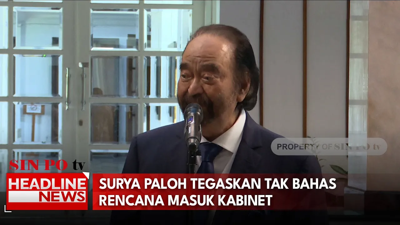 Surya Paloh Tegaskan Tak Bahas Rencana Masuk Kabinet