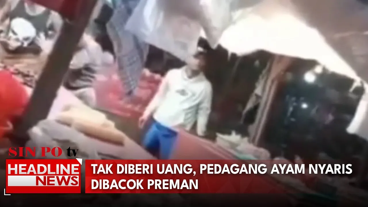 Tak Diberi Uang, Pedagang Ayam Nyaris Dibacok Preman