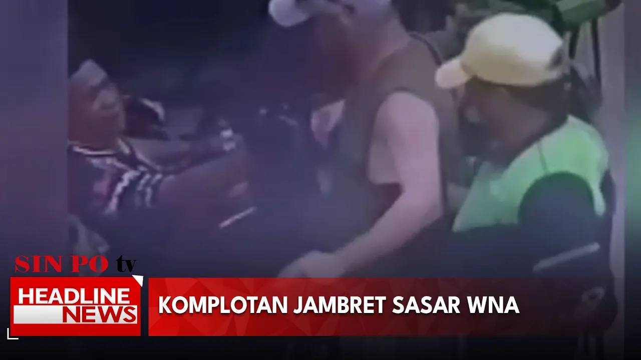 Terekam CCTV, 2 Pelaku Jambret Beraksi Kelabui Wisatawan Asing Dengan Modus Meminta Rokok