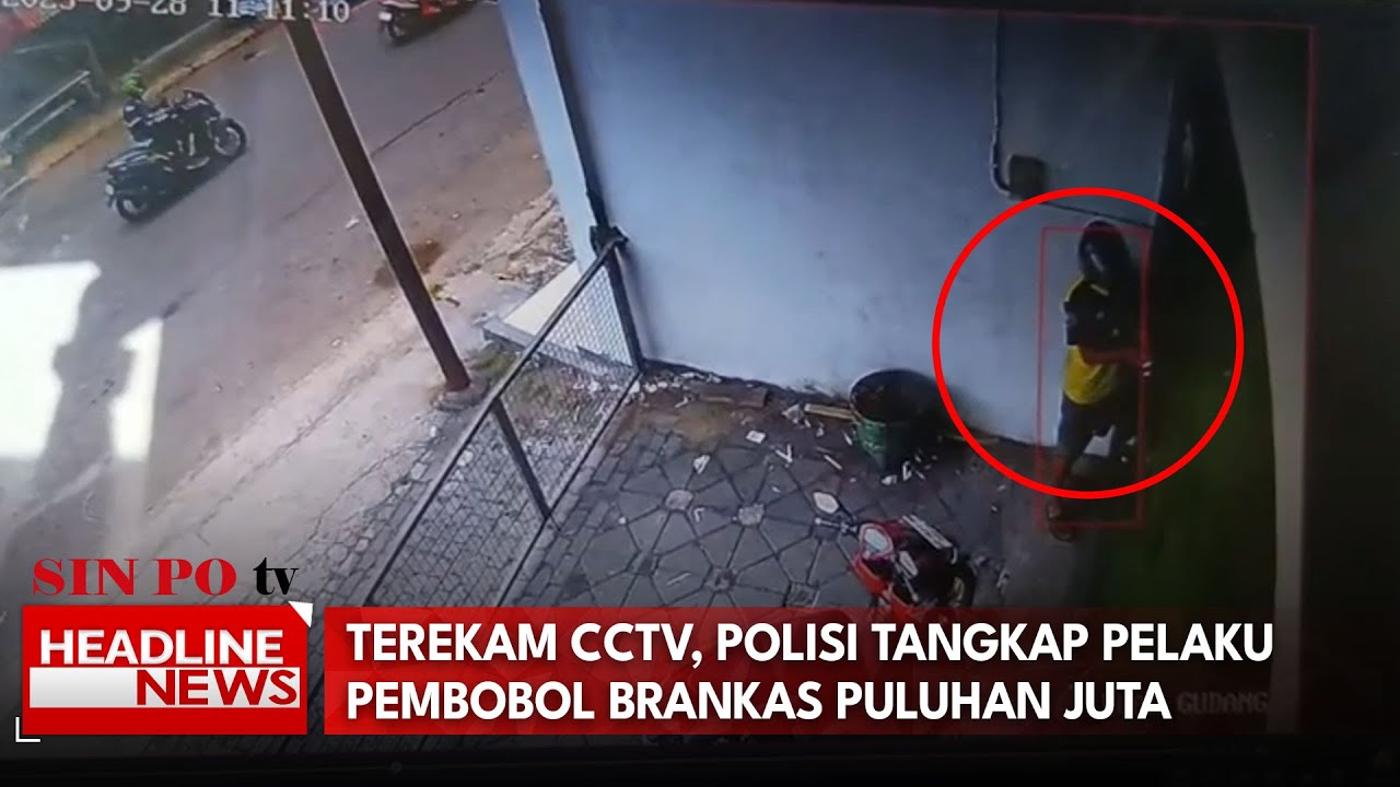 Terekam CCTV, Polisi Tangkap Pelaku Pembobol Brankas Puluhan Juta