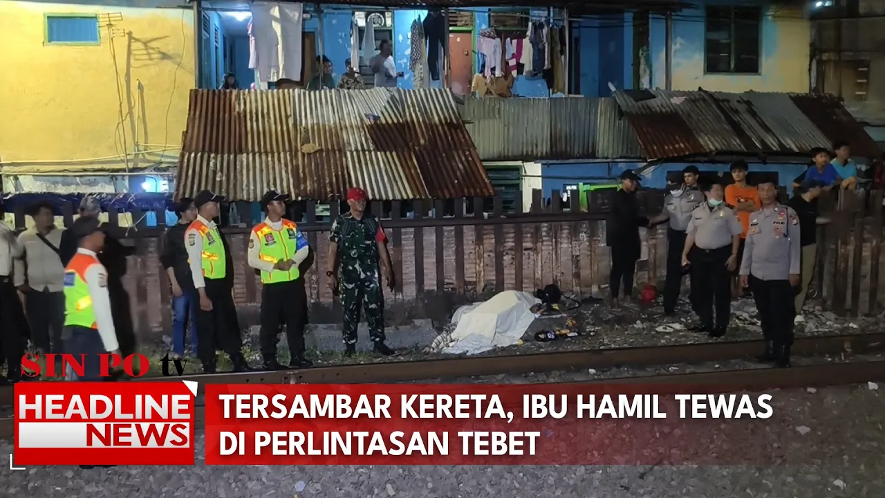 Tersambar Kereta, Ibu Hamil Tewas Di Perlintasan Tebet