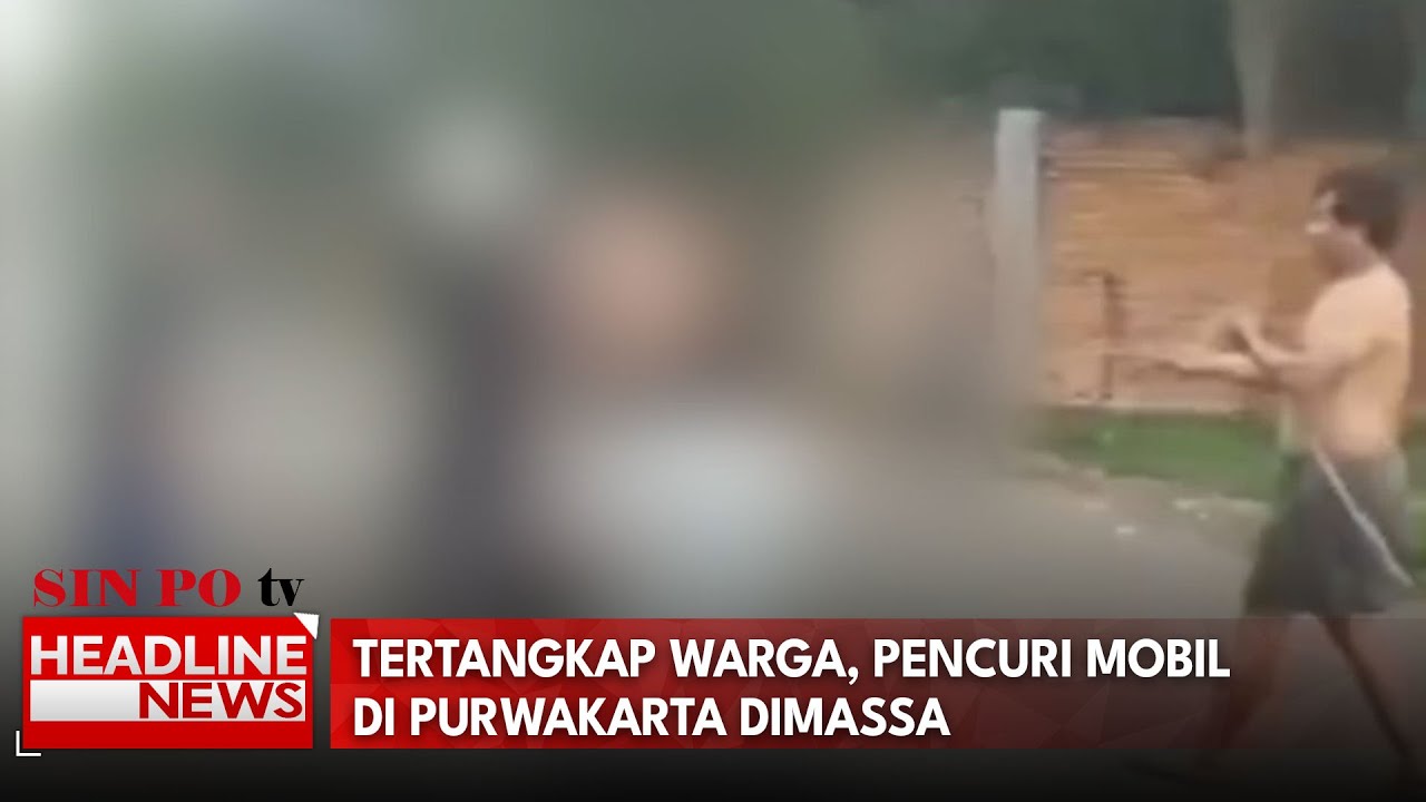 Tertangkap Warga, Pencuri Mobil Di Purwakarta Dimassa