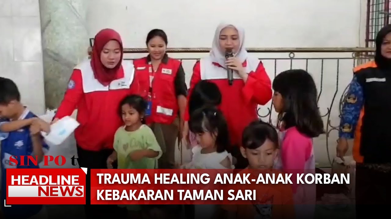Trauma Healing Anak-Anak Korban Kebakaran Taman Sari