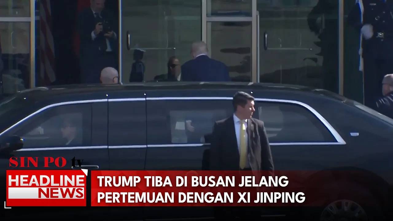 Trump Tiba di Busan Jelang Pertemuan dengan Xi Jinping