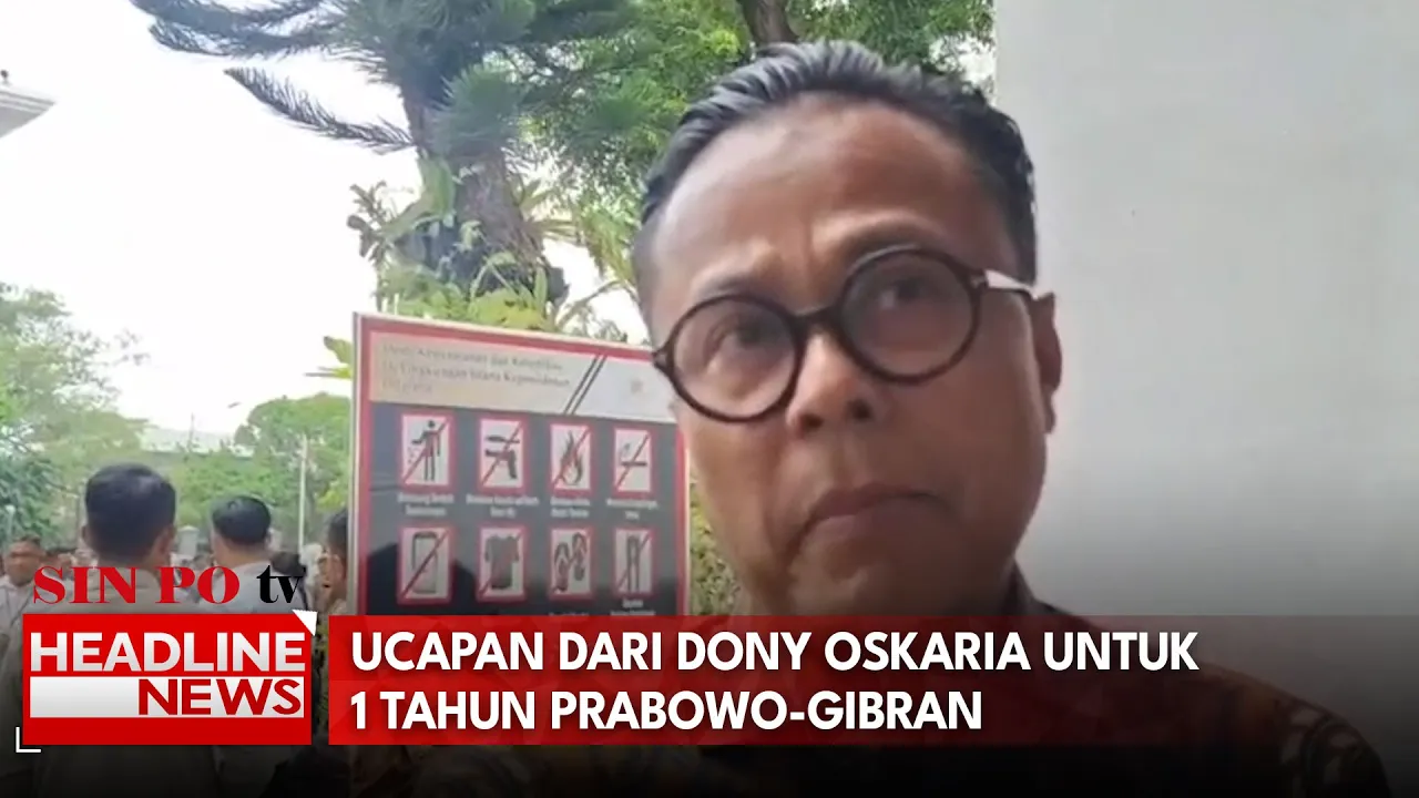 Ucapan Dari Dony Oskaria Untuk 1 Tahun Prabowo-Gibran