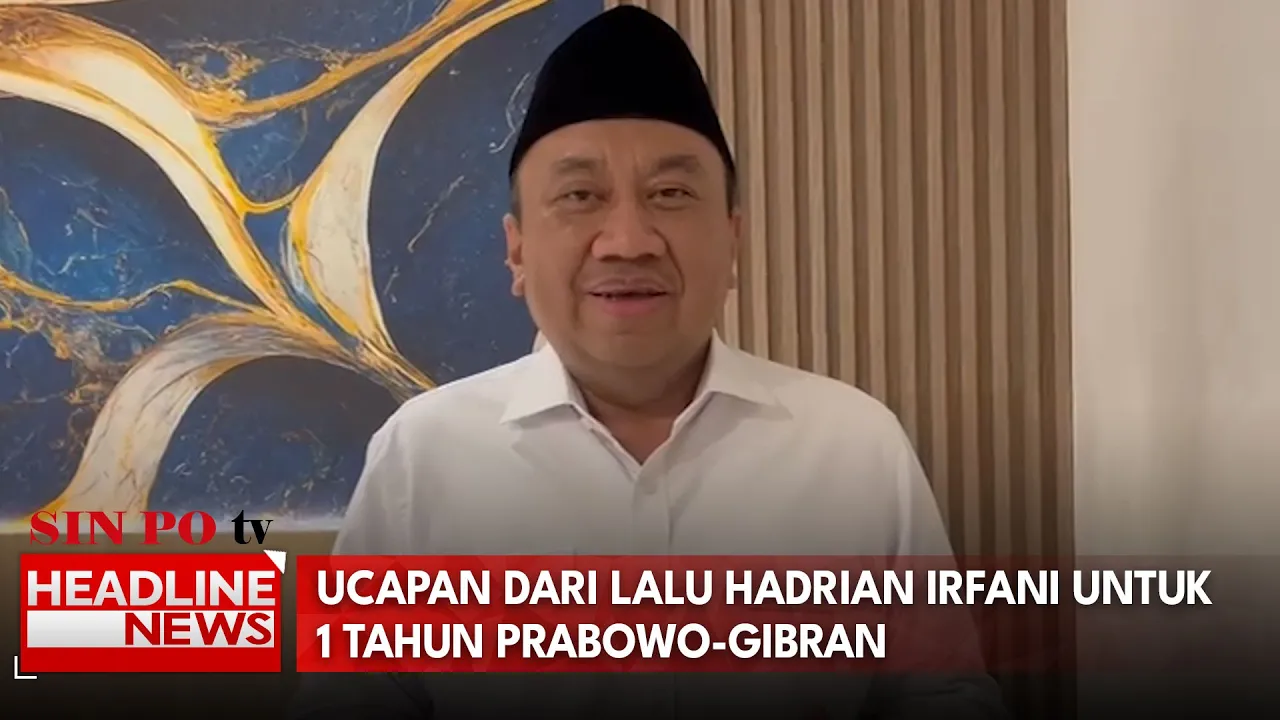 Ucapan Dari Lalu Hadrian Irfani Untuk 1 Tahun Prabowo-Gibran