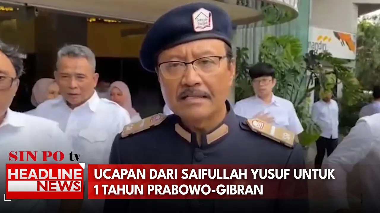 Ucapan Dari Saifullah Yusuf Untuk 1 Tahun Prabowo-Gibran