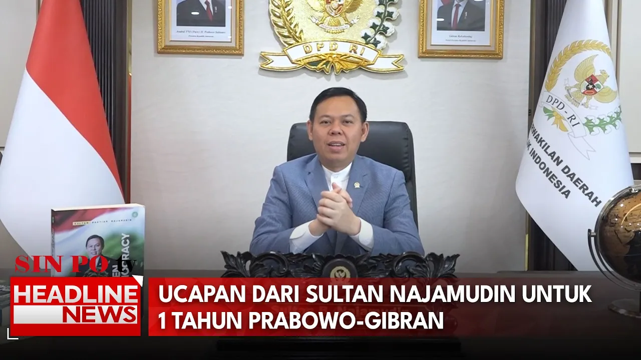 Ucapan Dari Sultan Najamudin Untuk 1 Tahun Prabowo-Gibran