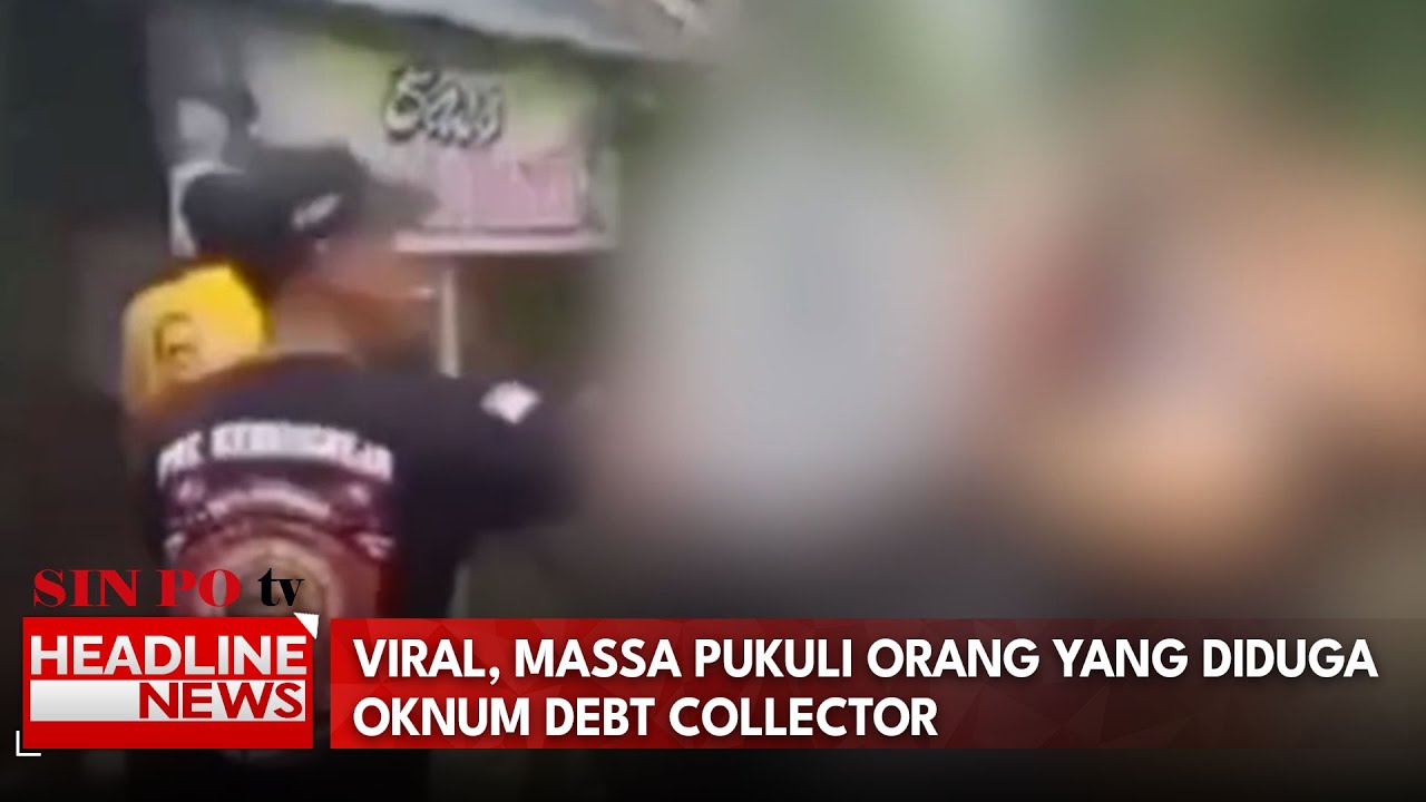 Viral, Massa Pukuli Orang Yang Diduga Oknum Debt Collector