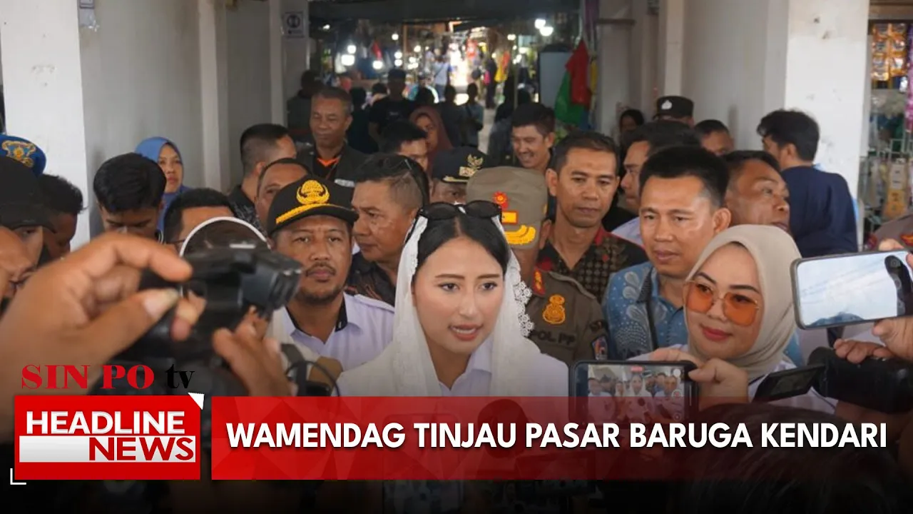 Wamendag Tinjau Pasar Baruga Kendari