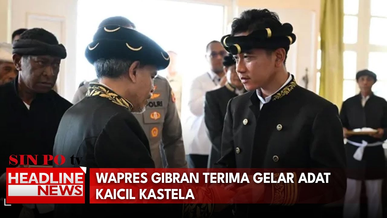 Wapres Gibran Terima Gelar Adat Kaicil Kastela
