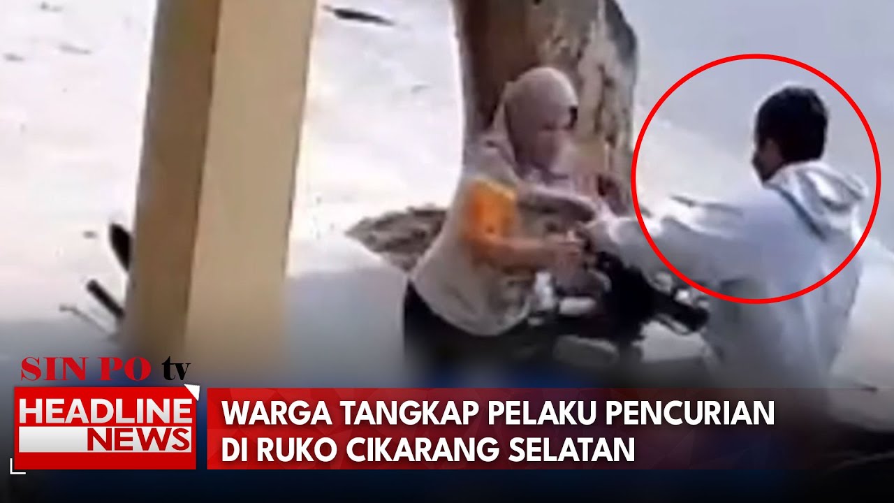 Warga Tangkap Pelaku Pencurian Di Ruko Cikarang Selatan
