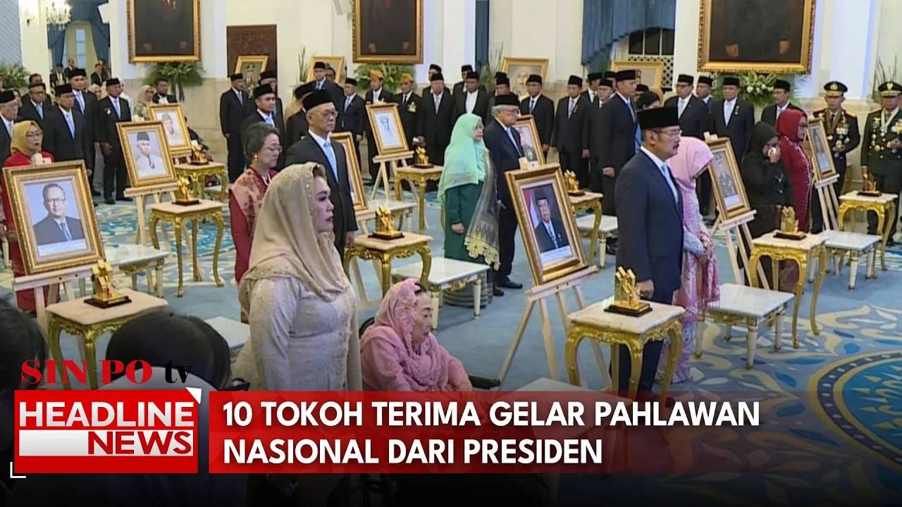 10 Tokoh Terima Gelar Pahlawan Nasional Dari Presiden
