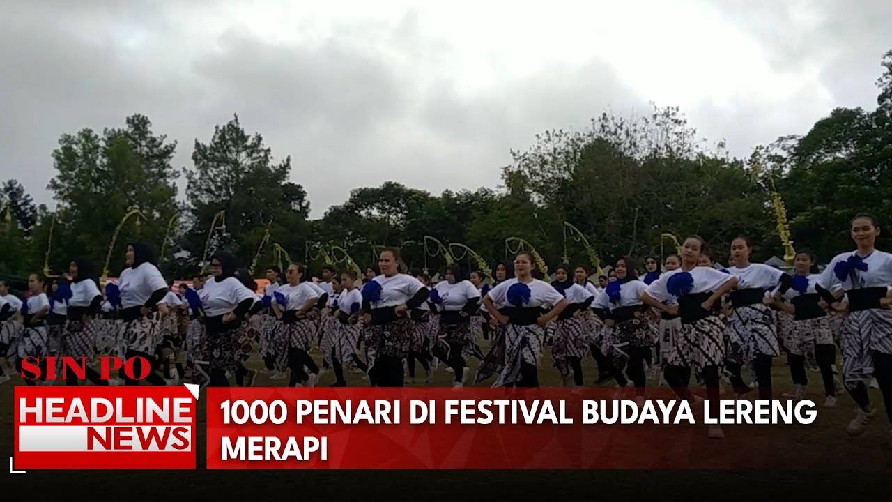 1000 Penari Di Festival Budaya Lereng Merapi