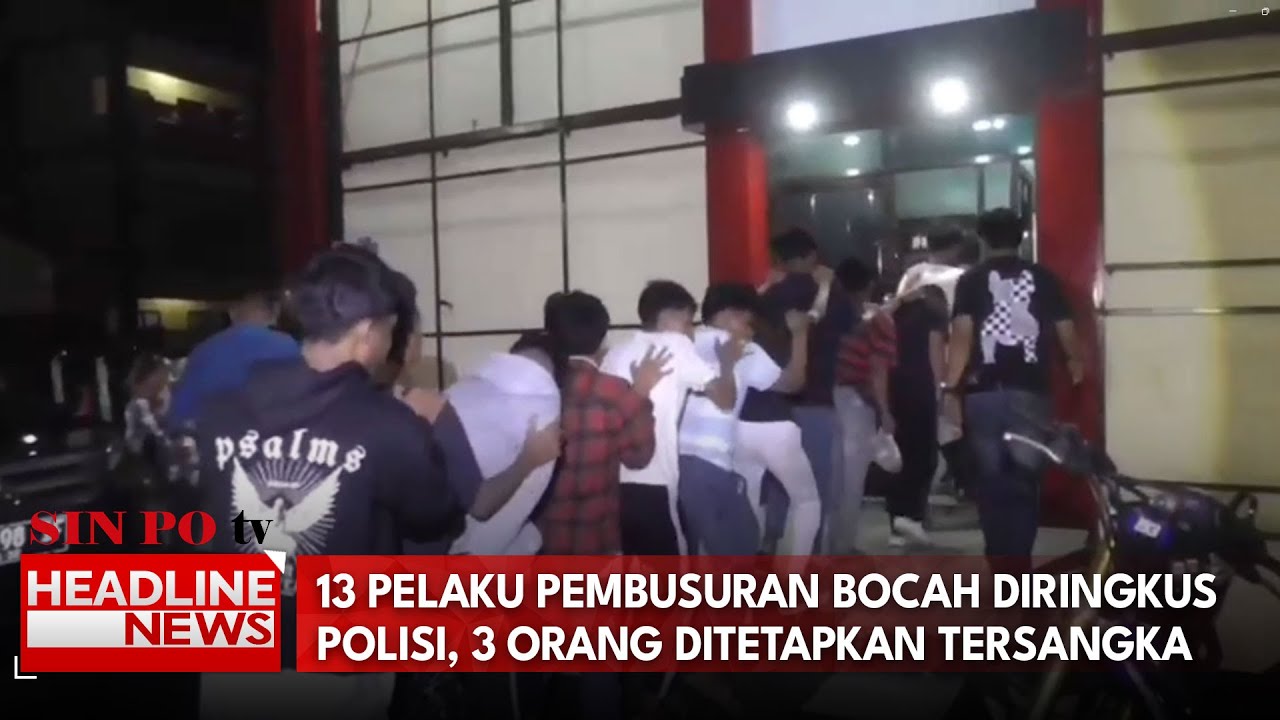 13 Pelaku Pembusuran Bocah Diringkus Polisi, 3 Orang Ditetapkan Tersangka