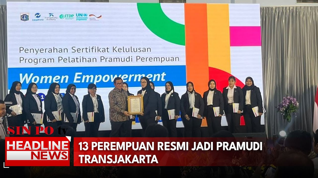 13 Perempuan Resmi Jadi Pramudi Transjakarta