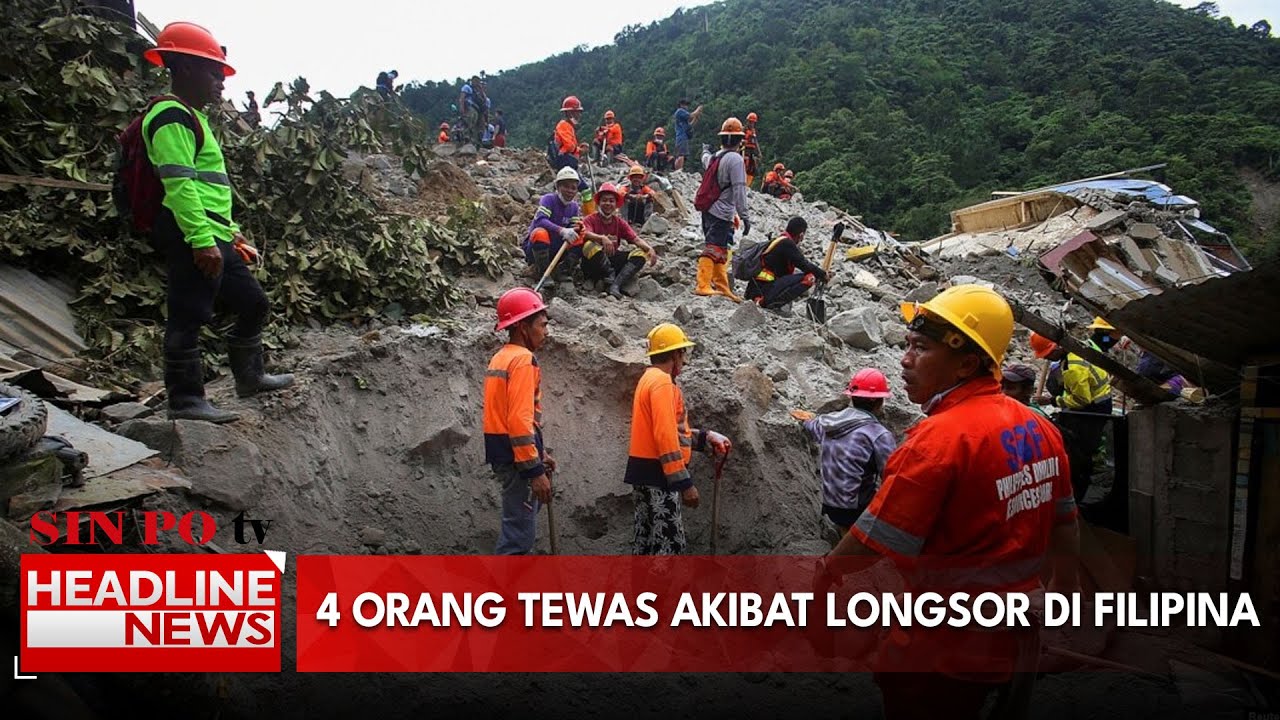 4 Orang Tewas Akibat Longsor di Filipina