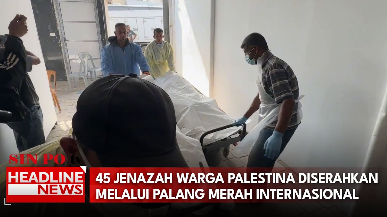 45 Jenazah Warga Palestina Diserahkan Melalui Palang Merah Internasional