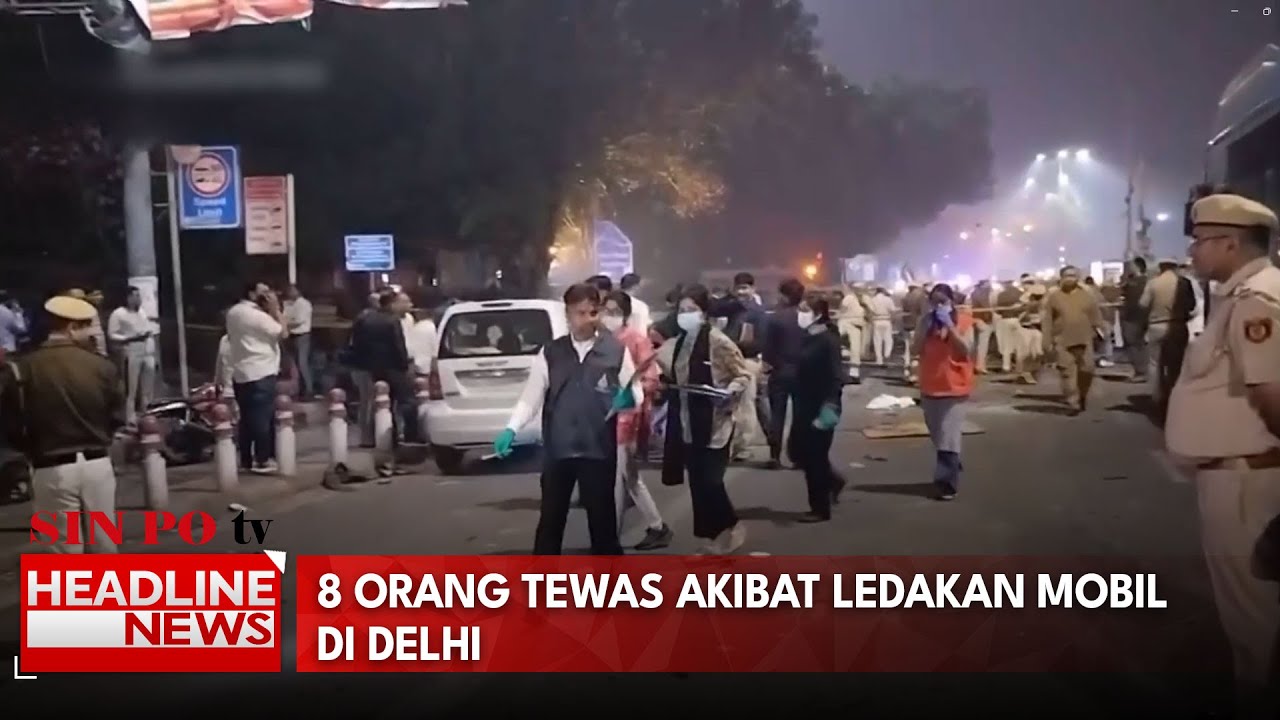 8 Orang Tewas Akibat Ledakan Mobil di Delhi