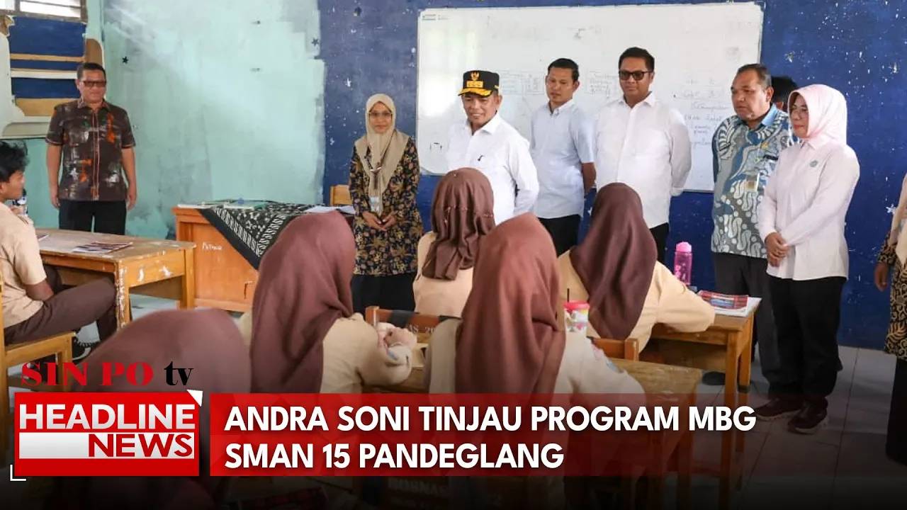 Andra Soni Tinjau Program MBG SMAN 15 Pandeglang