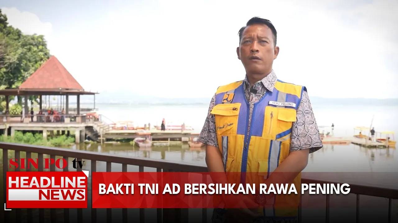 Bakti TNI AD Bersihkan Rawa Pening