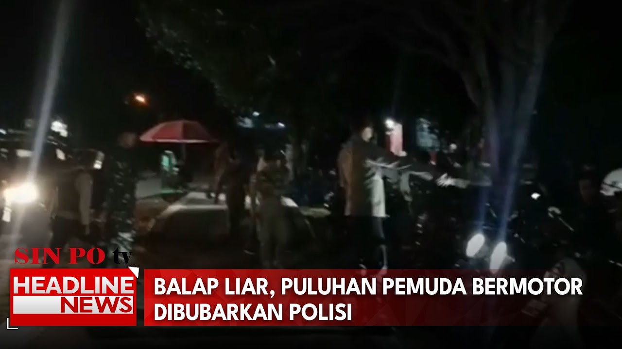 Balap Liar, Puluhan Pemuda Bermotor Dibubarkan Polisi