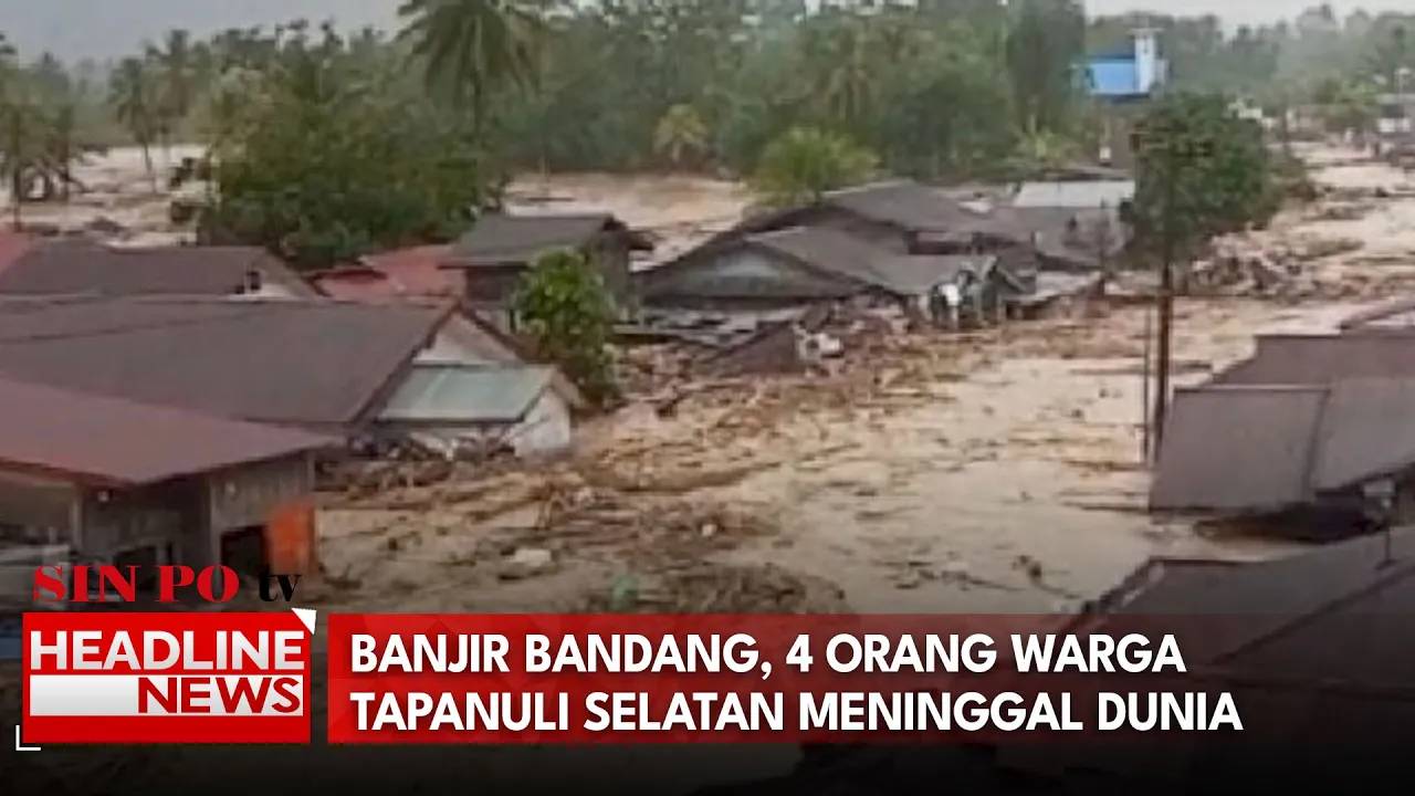 Banjir Bandang, 4 Orang Warga Tapanuli Selatan Meninggal Dunia