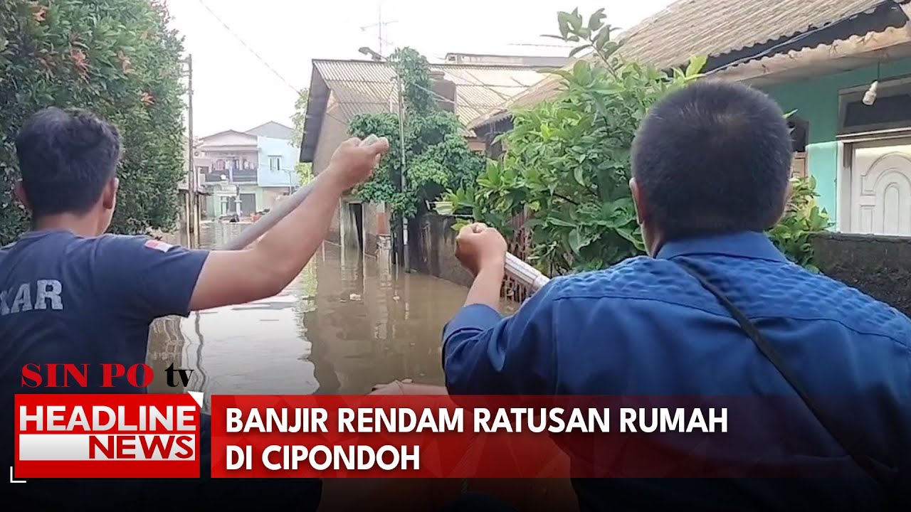 Banjir Rendam Ratusan Rumah Di Cipondoh Tangerang, Warga Keluhkan Buruknya Tanggul Kali Angke