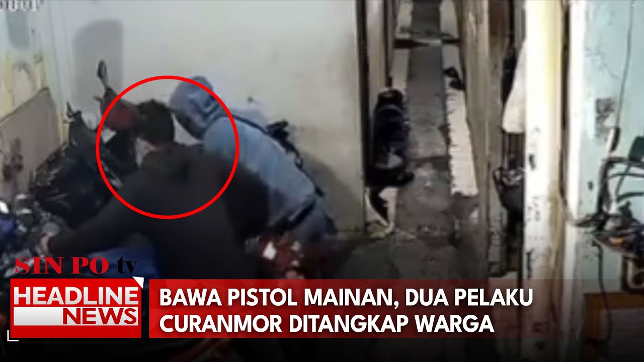 Bawa Pistol Mainan, Dua Pelaku Curanmor Ditangkap Warga