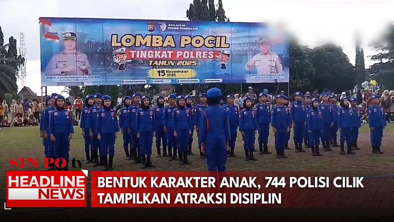 Bentuk Karakter Anak, 744 Polisi Cilik Tampilkan Atraksi Disiplin