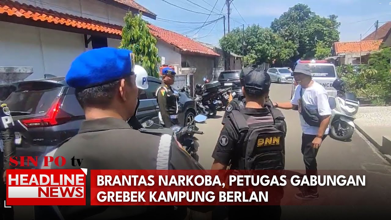 Brantas Narkoba, Petugas Gabungan Grebek Kampung Berlan