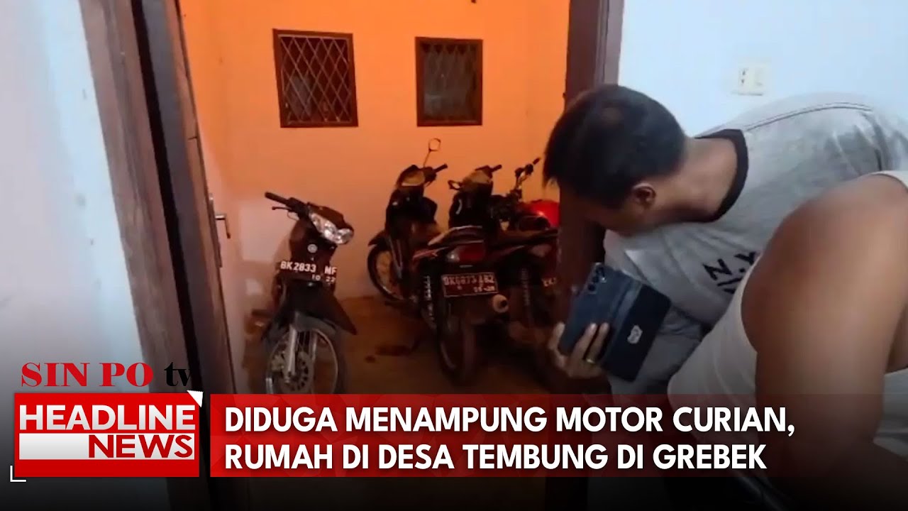 Diduga Menampung Motor Curian, Rumah Di Desa Tembung di Grebek