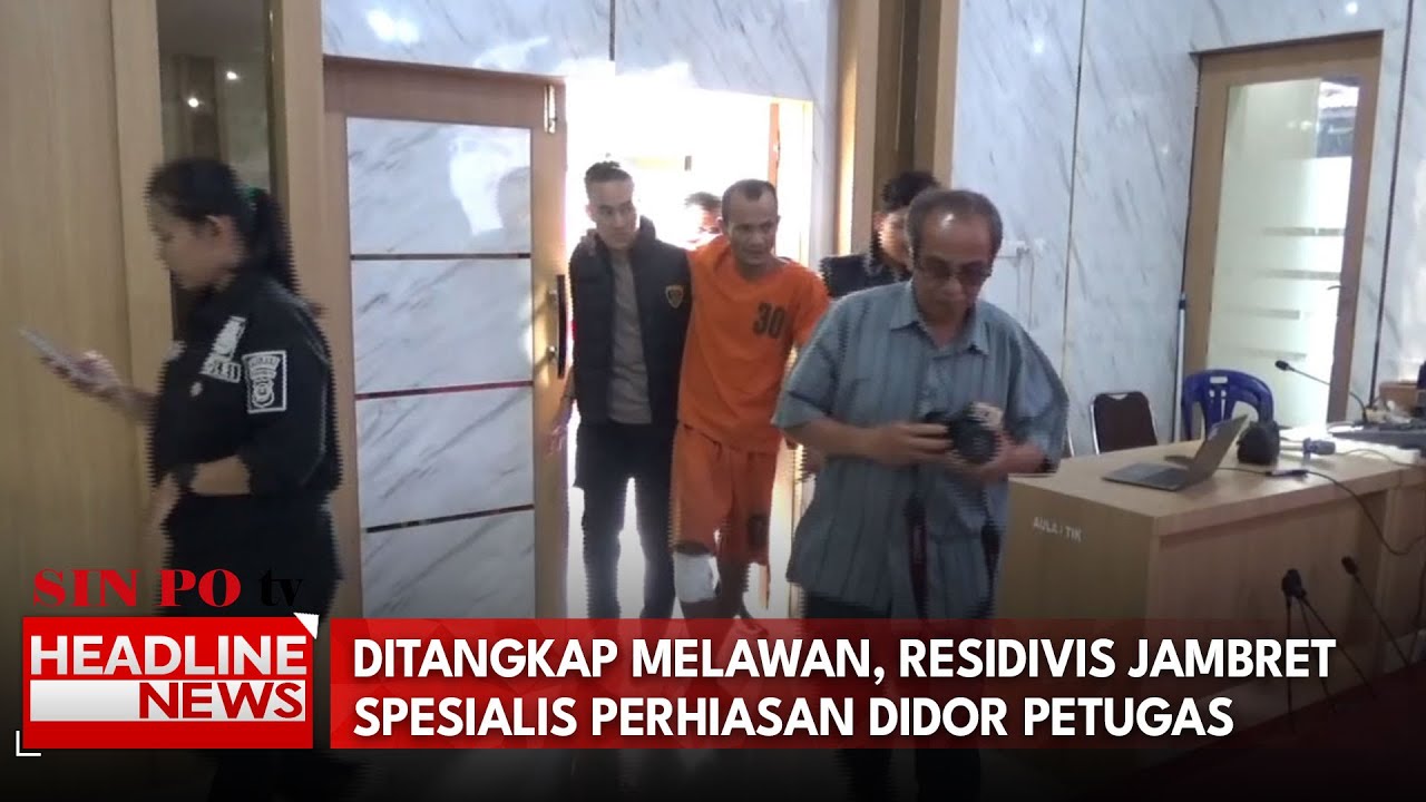 Ditangkap Melawan, Residivis Jambret Spesialis Perhiasan Didor Petugas