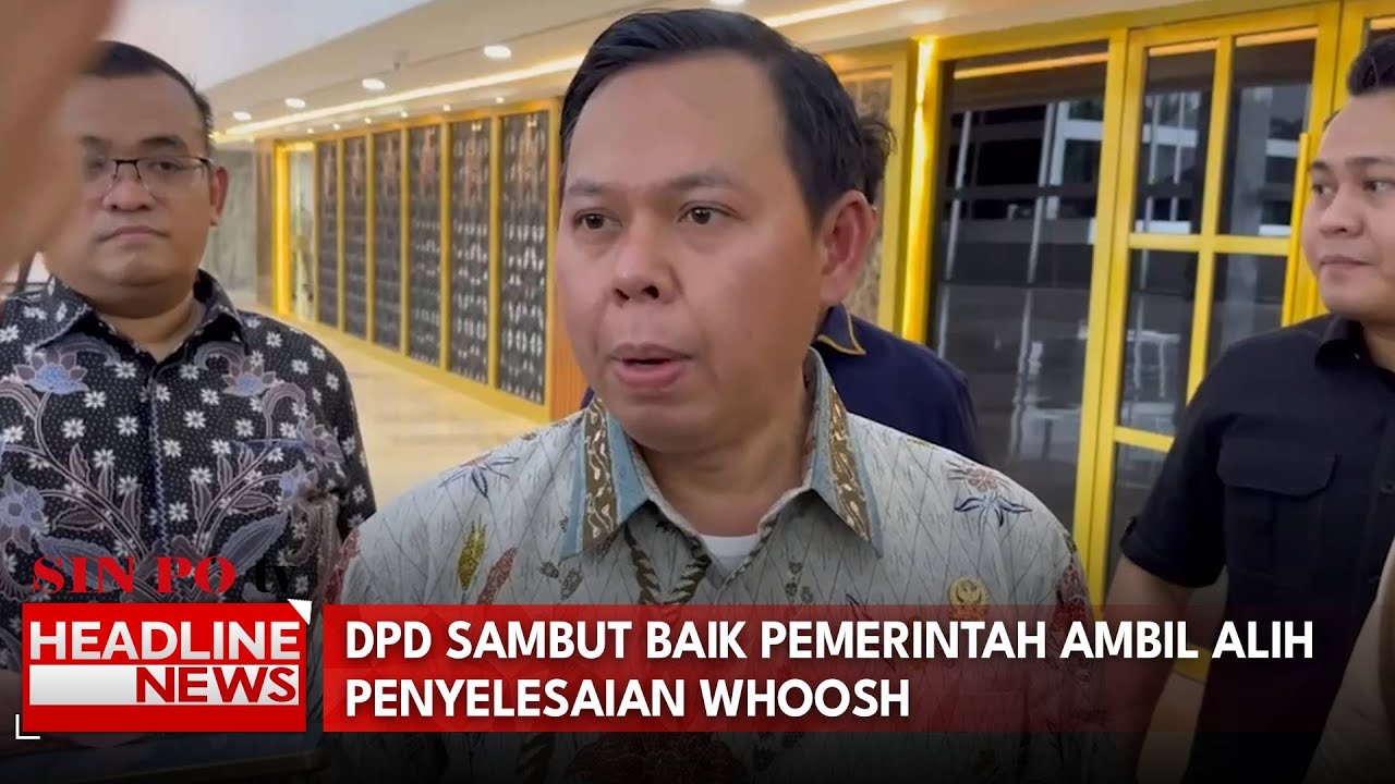 DPD Sambut Baik Pemerintah Ambil Alih Penyelesaian Whoosh