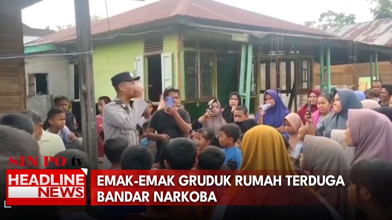 Emak-Emak Gruduk Rumah Terduga Bandar Narkoba
