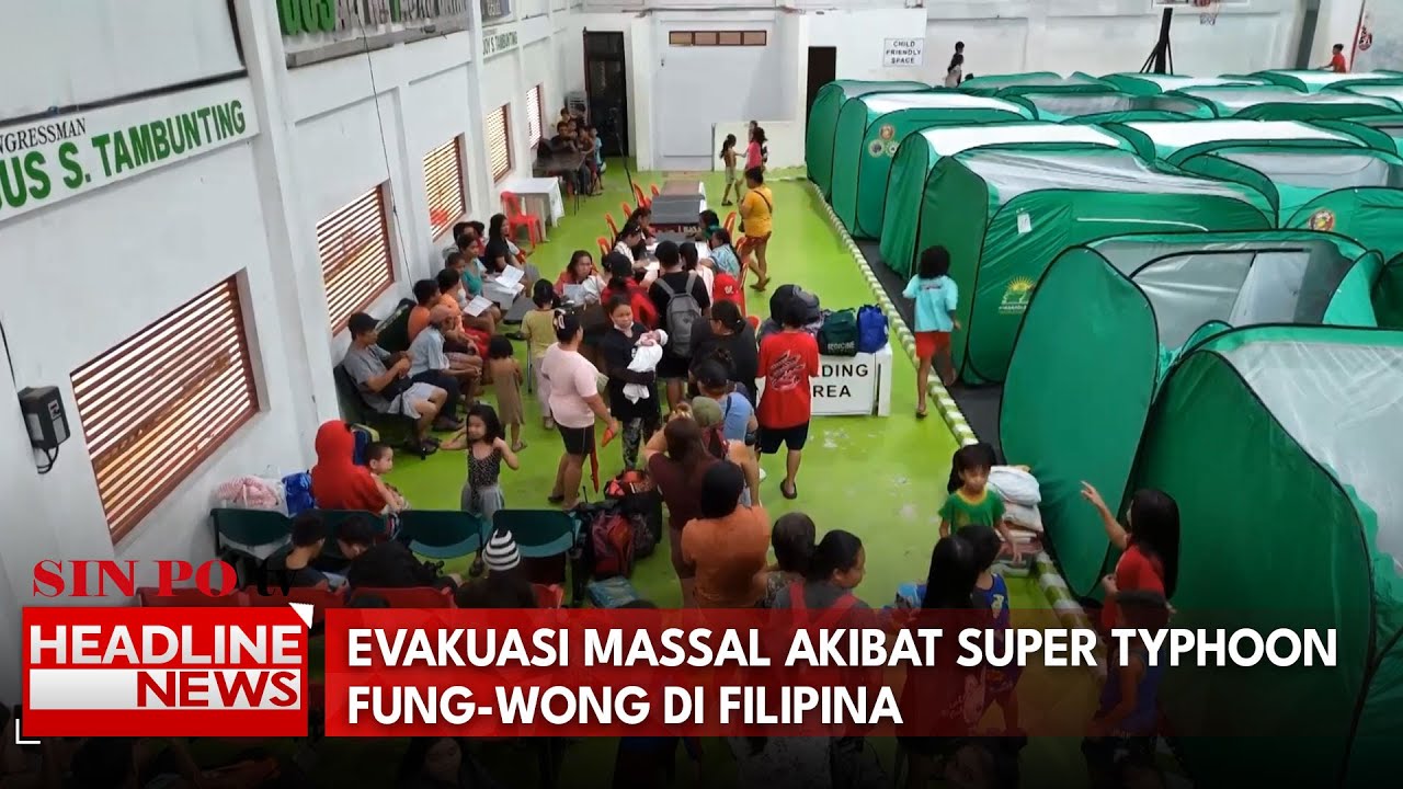 Evakuasi Massal Akibat Super Typhoon Fung-Wong di Filipina