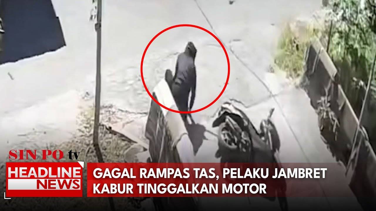 Gagal Rampas Tas, Pelaku Jambret Kabur Tinggalkan Motor