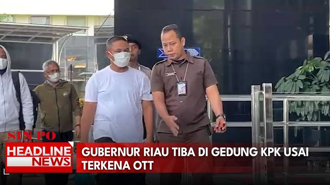 Gubernur Riau Tiba di Gedung KPK Usai Terkena Ott
