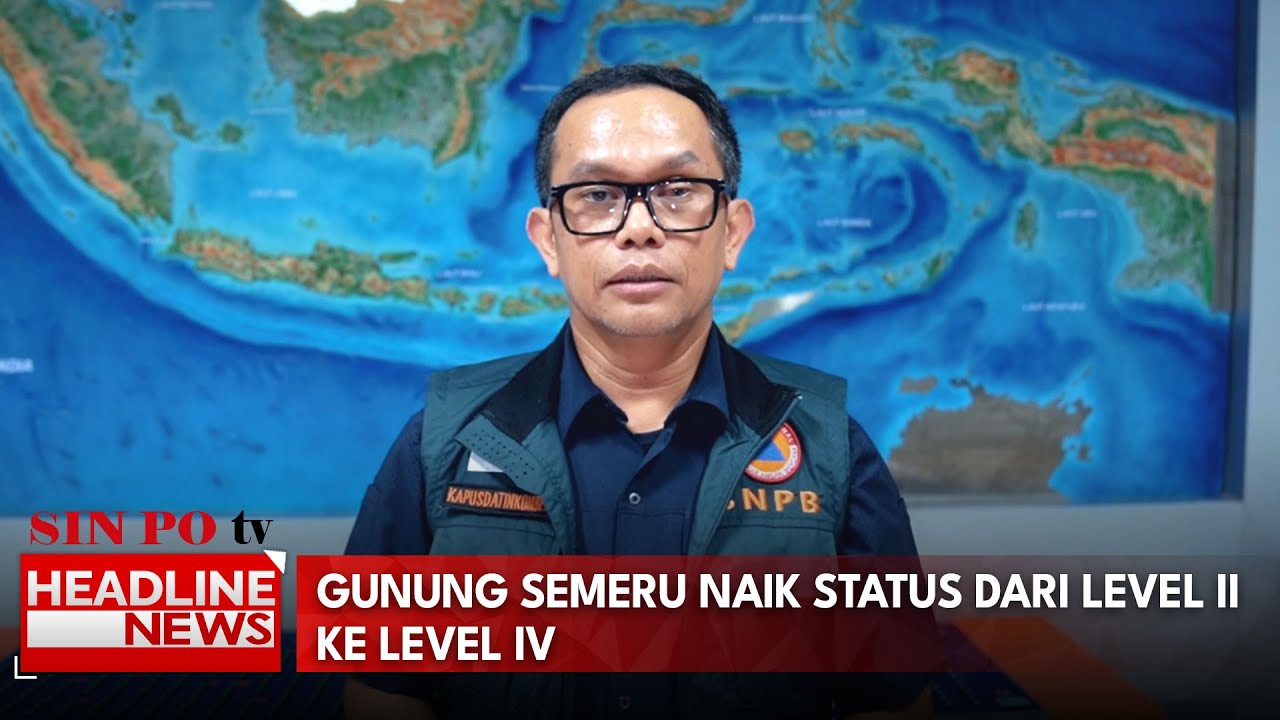 Gunung Semeru Naik Status Dari Level II ke level IV