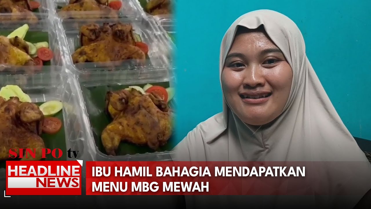 Ibu Hamil Bahagia Mendapatkan Menu MBG Mewah