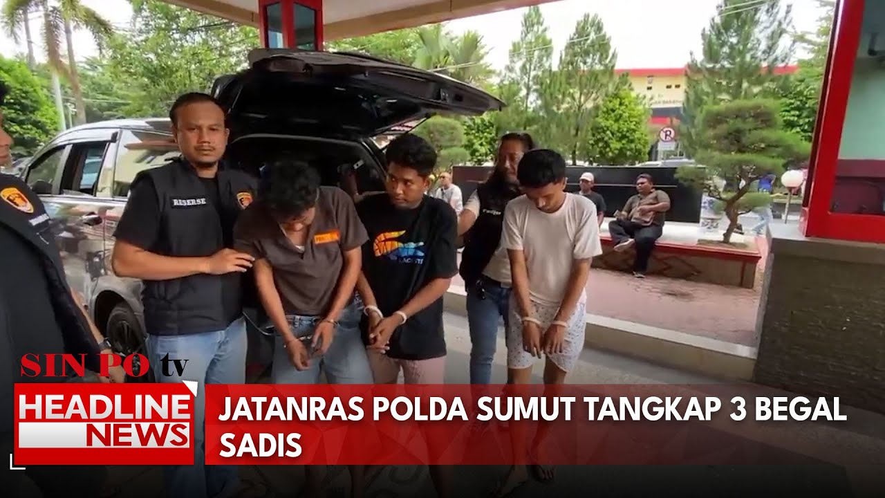 Jatanras Polda Sumut Tangkap 3 Begal Sadis